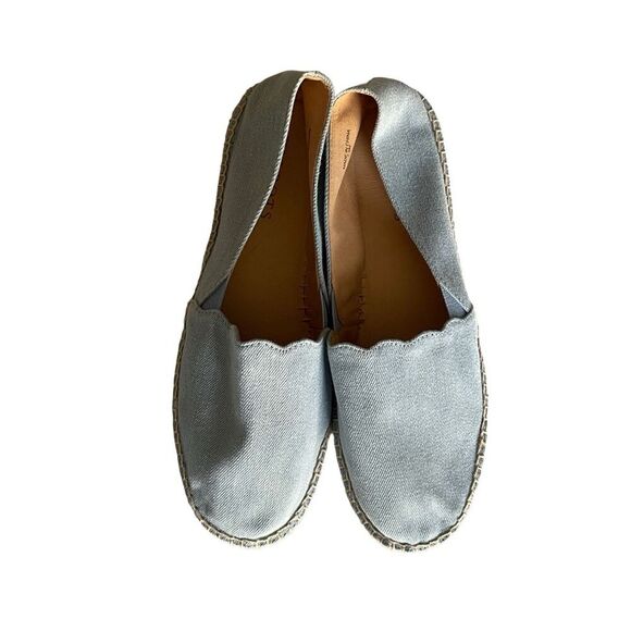 Talbots Izzy Slip On Flats‎ Denim Canvas Espadrille Size 7.5 - Picture 6 of 8